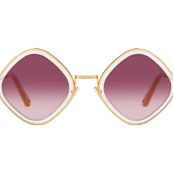 Chloe Mod Rectangle 55mm Sunglasses main image 7